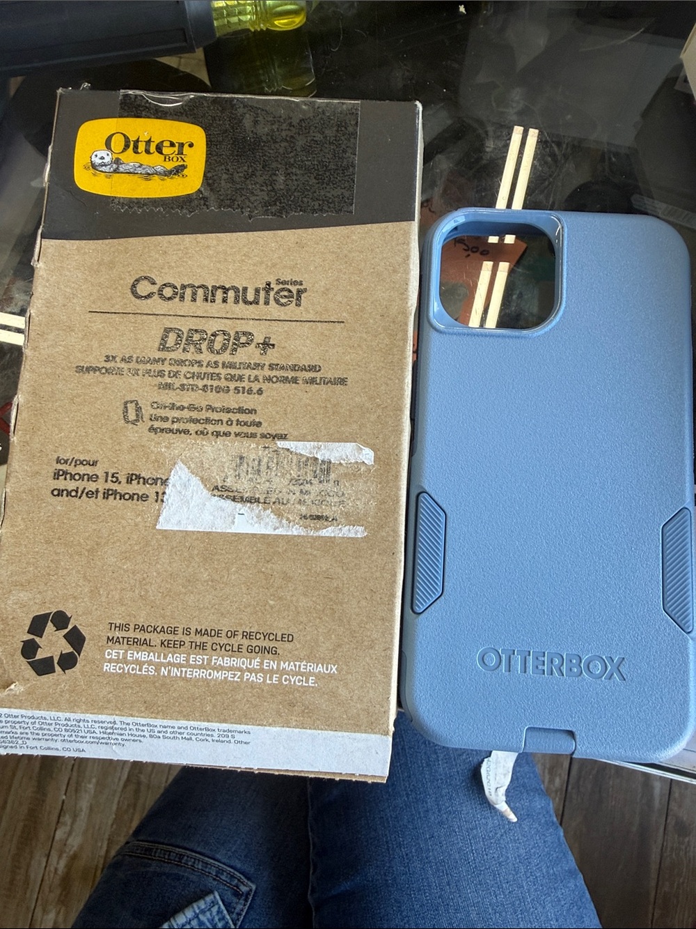 OtterBox Commuter Series Drop+ iPhone Case in Light Blue